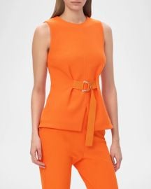 The Jemma Sleeveless Gathered Top at Neiman Marcus